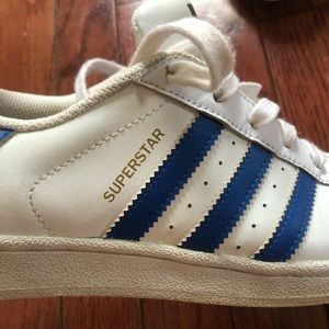 Blue Adidas Superstar good condition!